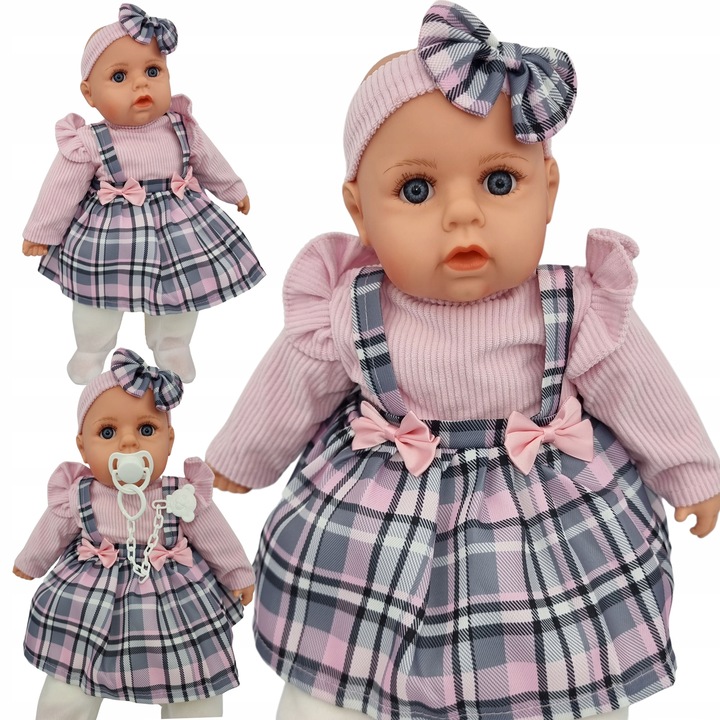 LALKA BOBAS MÓWI I ŚPIEWA PO POLSKU 45CM+SMOCZEK_368