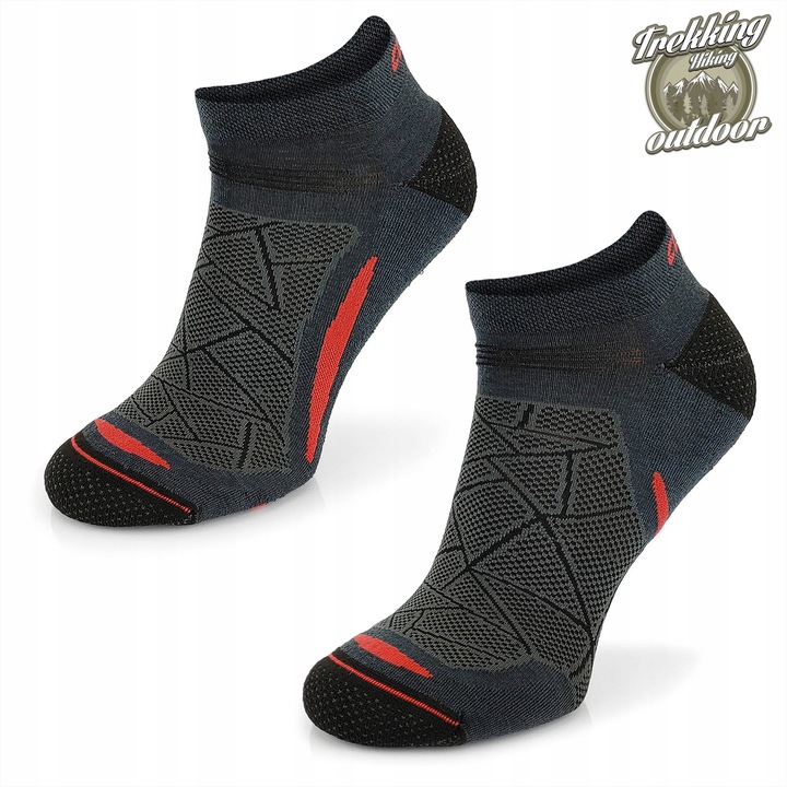 Oddychające skarpetki turystyczne na lato stopki termoaktynwe - 70% merino