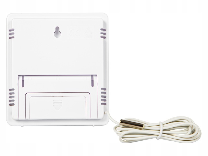 TERMOMETR STACJA POGODY POGODOWA HIGROMETR ZEGAR BATERIA ZESTAW SONDA