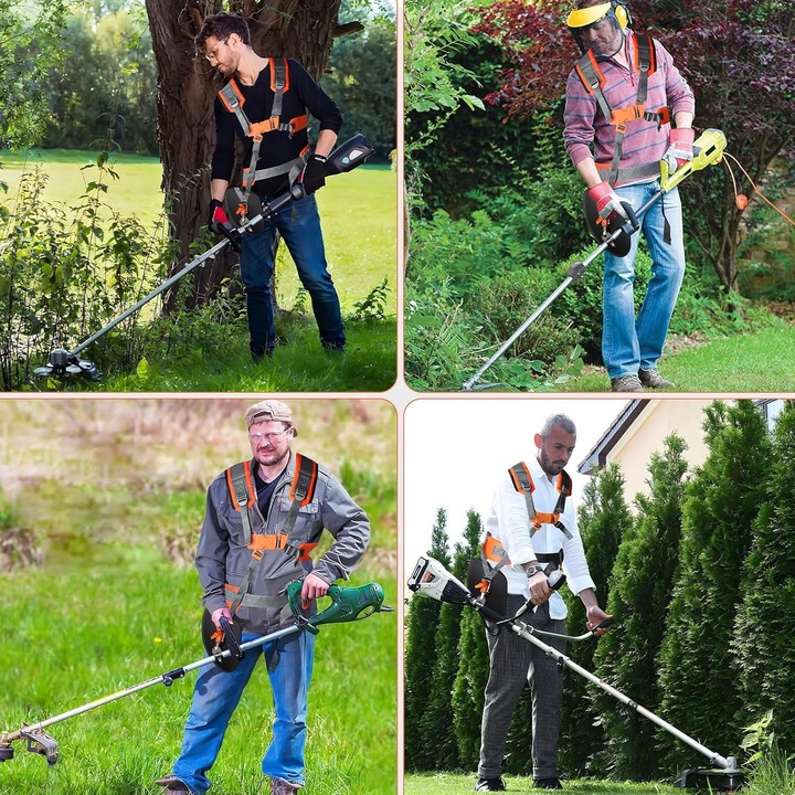 SZELKI DO KOSY SPALINOWEJ PODKASZARKI PASY NOŚNE UPRZĄŻ REGULOWANE