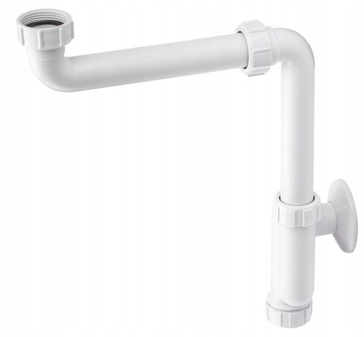 ODPŁYW PRZYŚCIENNY SYFON UMYWALKOWY OSZCZĘDZAJĄCY MIEJSCE SOLIDNY MCALPINE