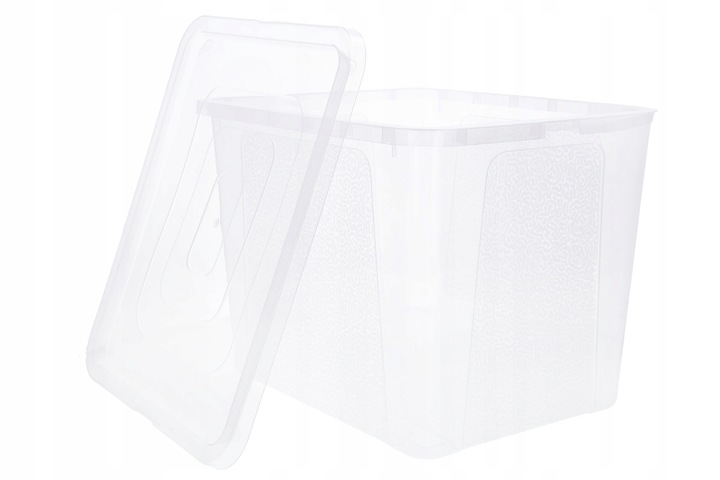 Pojemnik 30 l przezroczysty z pokrywą BPA free do przechowywania