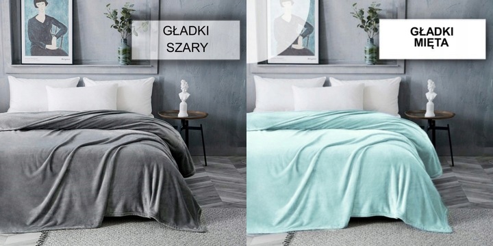 GRUBY CIEPŁY MIĘKKI KOC NA ŁÓŻKO 160x200 NARZUTA PLED SOFT RÓŻNE KOLORY
