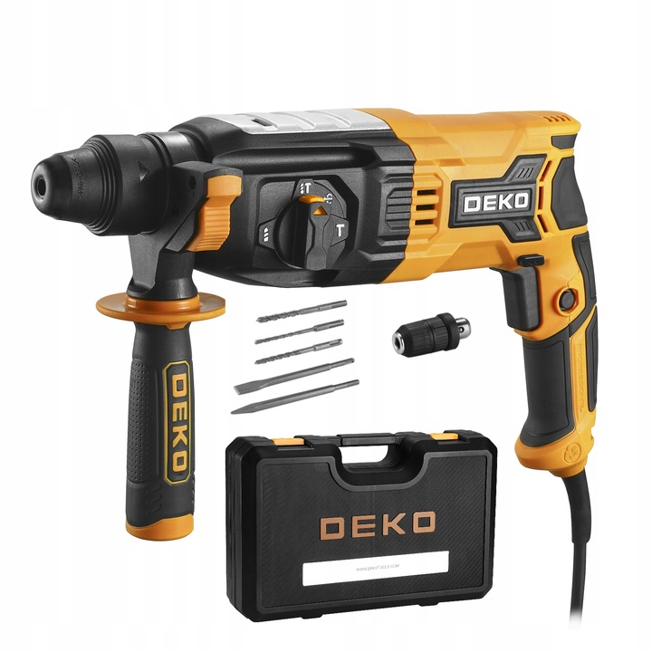 WIERTARKA UDAROWA MŁOTOWIERTARKA MOCNA WIERTARKA Z UDAREM SDS+ PLUS DEKO