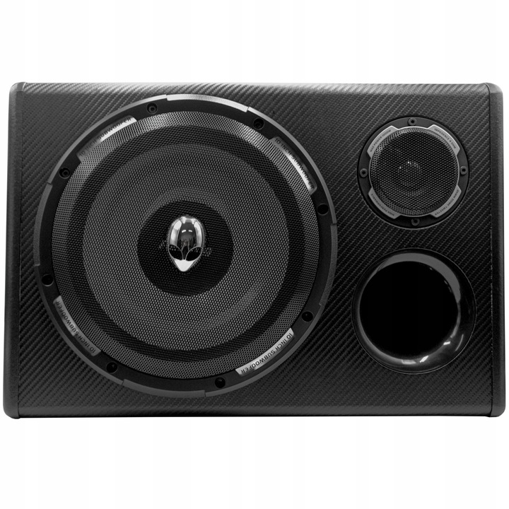 SKRZYNIA BASOWA TUBA OBUDOWA SUBWOOFER + WZMACNIACZ KABLE PRZEWODY