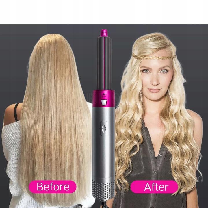 SUSZARKA DO WŁOSÓW JONIZACJA PRO MOCNA ZESTAW SZCZOTKA 5w1