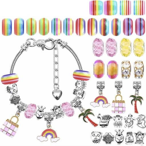 Zestaw do Robienia Biżuterii Bransoletek DIY 107el