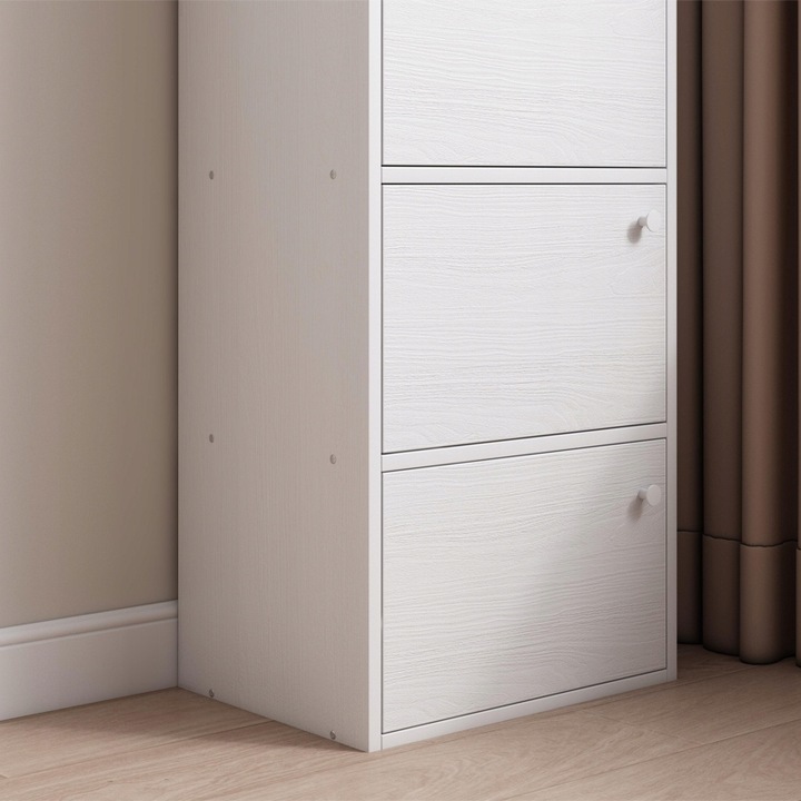 NOWOCZESNA POJEMNA KOMODA SZAFKA DUŻA BIAŁA SKANDYNAWSKI LOFT RETRO