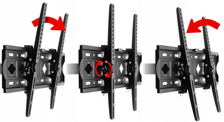 UCHWYT DO TELEWIZORA 32-85 CALI OBROTOWY REGULOWANY EXTRA MOCNY DO