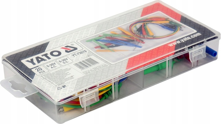 YATO IGŁY SONDY KOŃCÓWKI BANAN-KROKODYL POMIAROWE DO MULTIMETRÓW