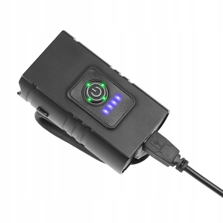 LAMPKA ROWEROWA LED MOCNA TYŁ PRZÓD ŚWIATŁO NA ROWER KIEROWNICĘ USB 800lm