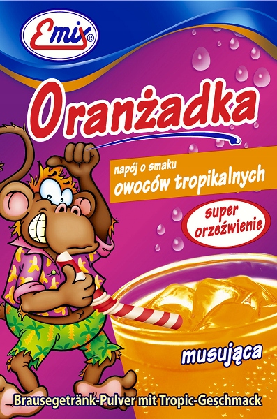 Emix Oranżada o smaku owoców tropikalnych 16 g x 40 sztuk