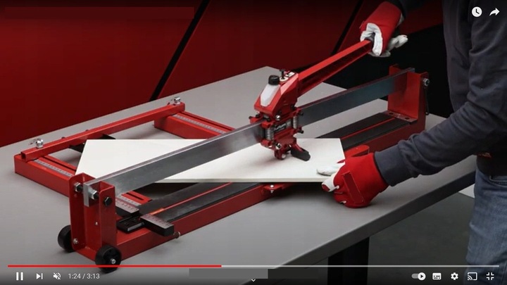 PRZECINARKA DO CIĘCIA PŁYTEK MASZYNKA GILOTYNA RĘCZNA 1200mm GRESU