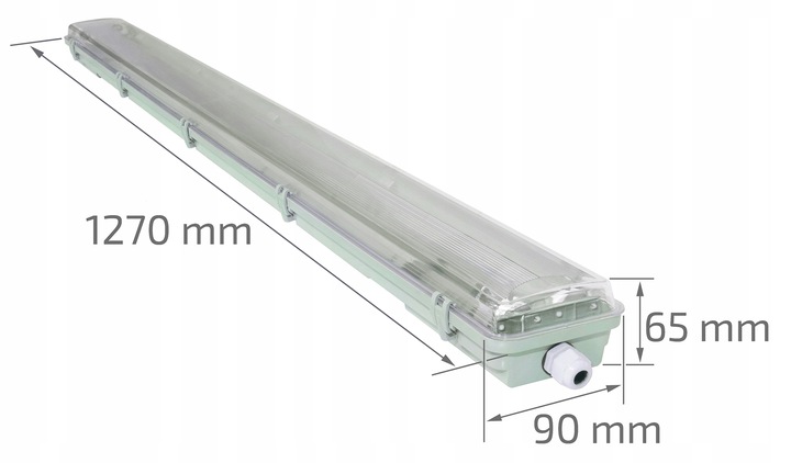 Oprawa hermetyczna do świetlówek LED T8 2x120cm lampa kanałowa