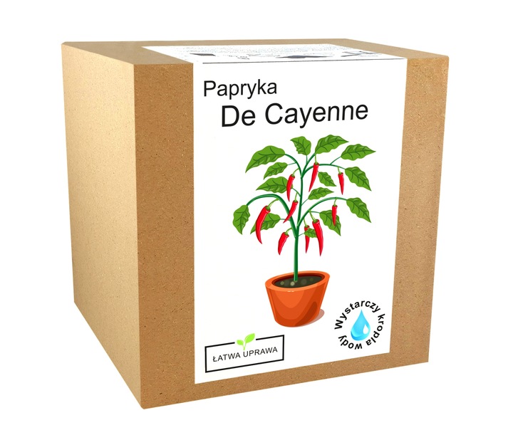 ZESTAW DO UPRAWY PAPRYKA CHILI DE CAYENNE PAPRYKA OSTRA NASIONA 5 SZT