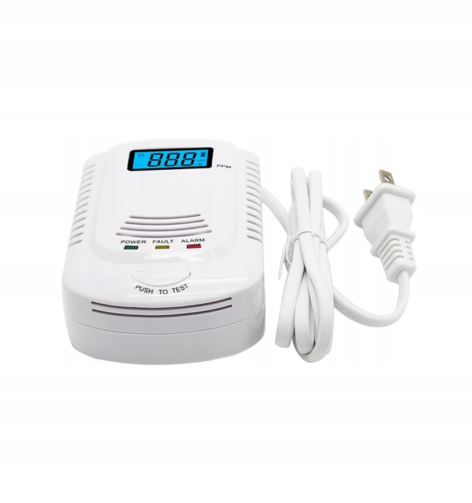 Czujnik Detektor Tlenku Węgla Czadu Gazu Alarm Certyfikowany czujka