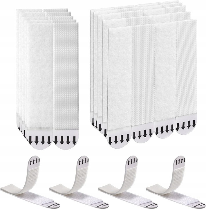 GWOŹDZIE SAMOPRZYLEPNE DO RAMEK DO WIESZANIA OBRAZÓW, DUŻE PASKI