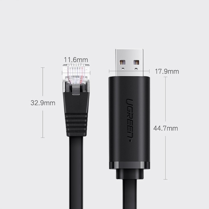 UGREEN KABEL KONSOLOWY USB - Ethernet RJ45 LAN DO URZĄDZEŃ SIECIOWYCH 1,5M