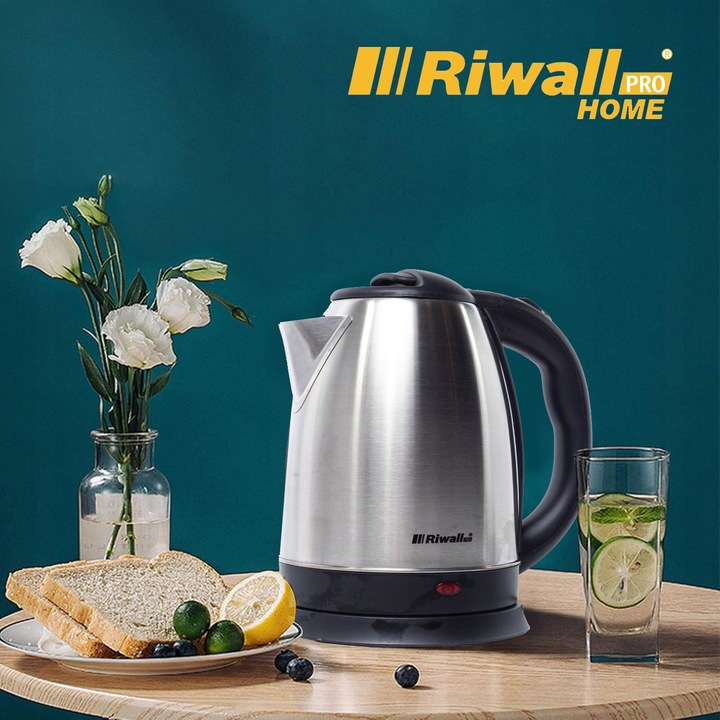 CZAJNIK ELEKTRYCZNY BEZPRZEWODOWY METALOWY OBROTOWY 1.8L FAST RIWALL