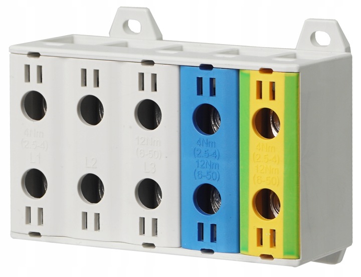 LISTWA ZACISKOWA PIĘCIOPOLOWA 5x16 MM2 (3P+N+PE)