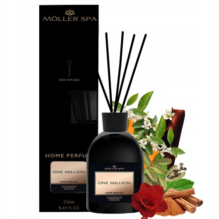 ZAPACH PERFUM ONE MILLION DO DOMU PATYCZKI ODŚWIEŻACZ 250ml DUŻA POJEMNOŚĆ