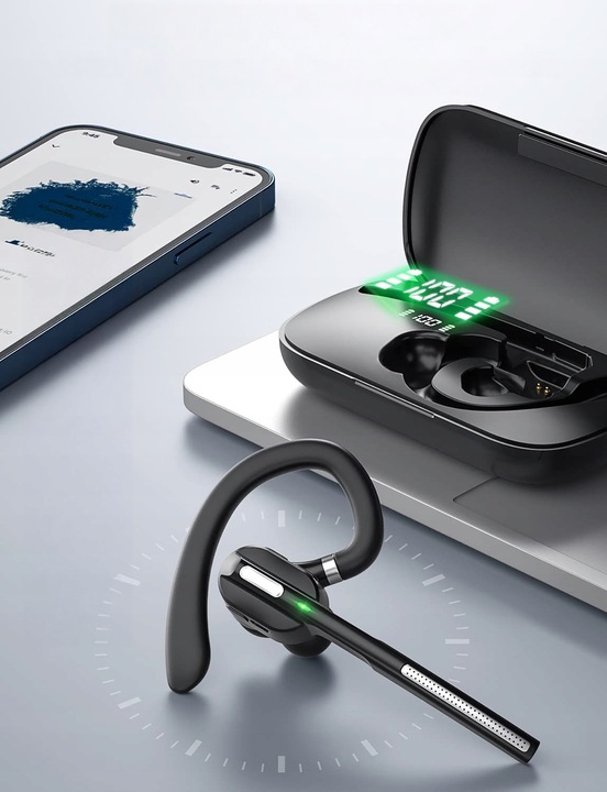 SŁUCHAWKA BLUETOOTH DLA KIEROWCY DO TELEFONU ROZMÓW BEZPRZEWODOWA ZESTAW