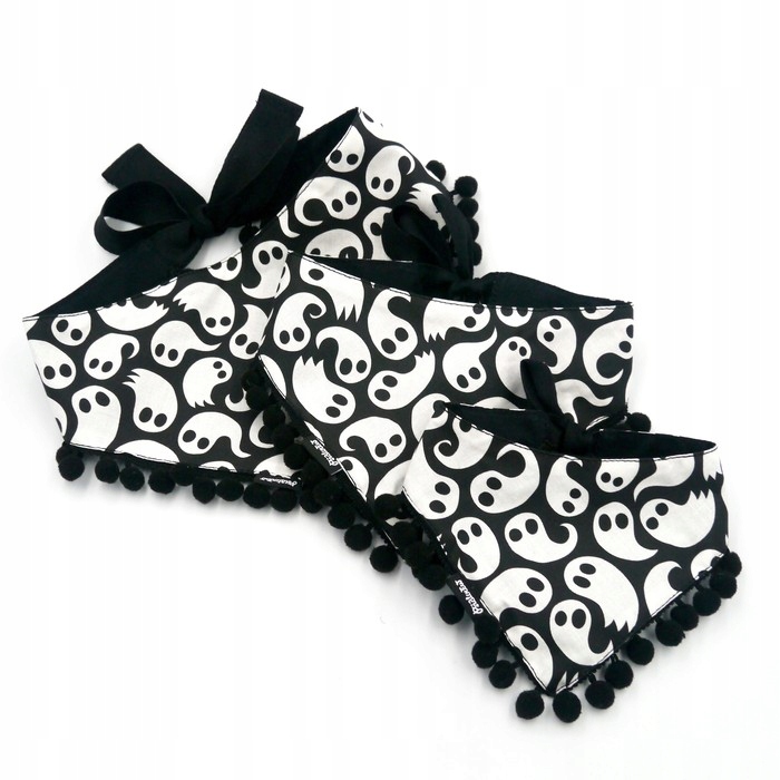 Bandanka na Halloween Duszki Psiakrew L
