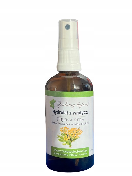 ZIOŁOWY KUFEREK HYDROLAT Z WROTYCZU NA NIEDOSKONAŁOŚCI CERY TRĄDZIK 100ML