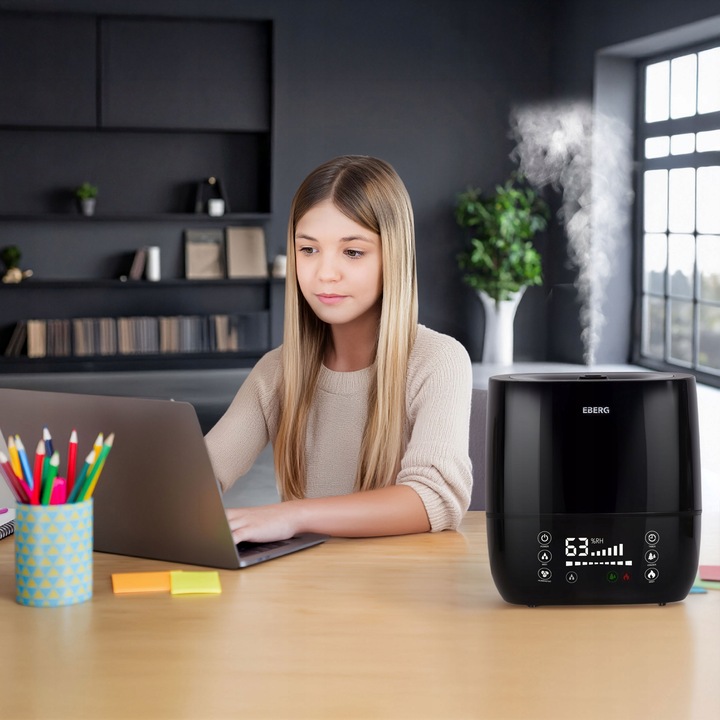 Nawilżacz powietrza EBERG HUMI aromaterapia jonizacja pilot 5w1 WiFi