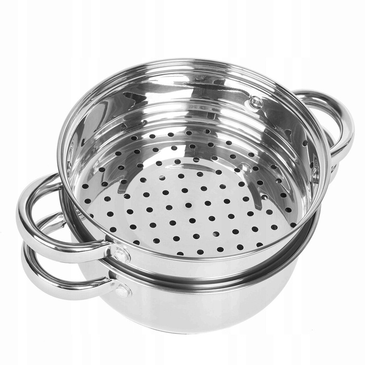 GARNEK do gotowania NA PARZE indukcja garnek ze stali nierdzewnej 2L Sano