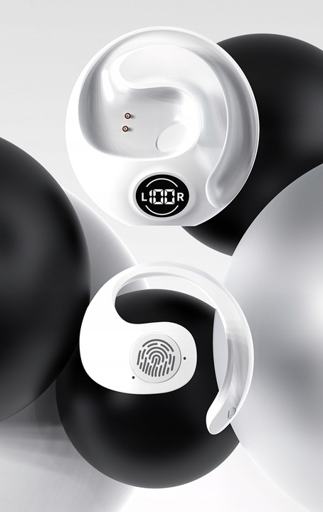 SŁUCHAWKI BEZPRZEWODOWE ZAUSZNE JR07 DO BIEGANIA i ROWER