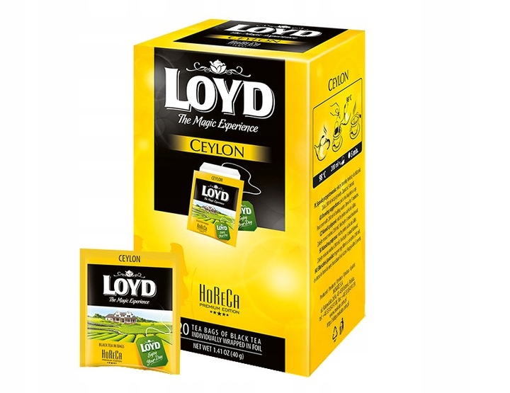 Herbata ziołowa w kopertach Loyd Rooibos miód i wanilia 20szt x20