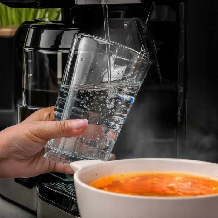 Ekspres przelewowy kawy 2w1 Yoer 1900W +Dystrybutor wody na herbatę