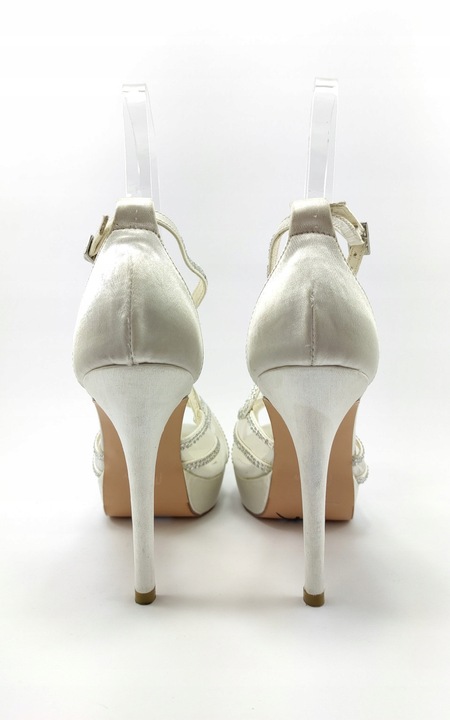 czółenka Satynowe obcas 39