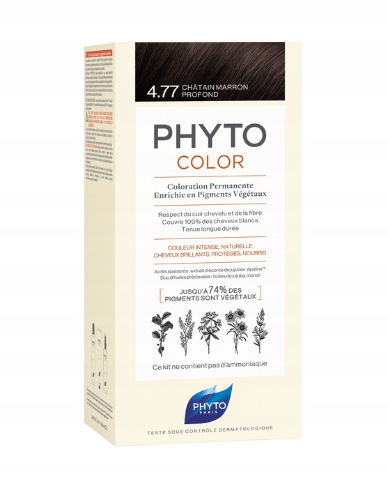 Phyto Color Farba Do Włosów 4.77 Intensywny Kasztanowy Brąz