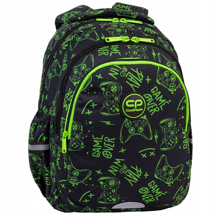 PLECAK SZKOLNY TORNISTER GRA DLA CHŁOPCA GAME NIGHT CZARNY PADY