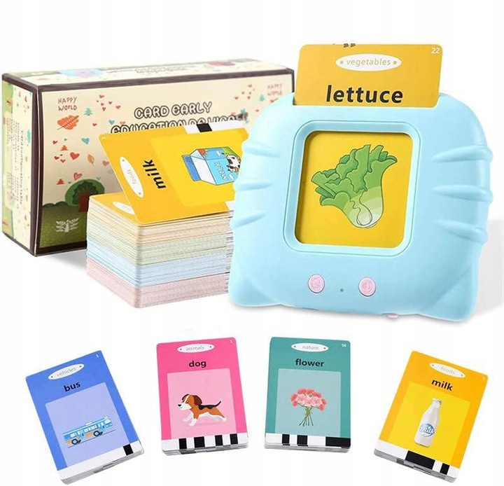 CZYTNIK KART DO NAUKI ANGIELSKIEGO 224 SŁÓWKA EDU DLA DZIECI 224 SŁÓWKA