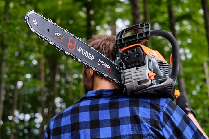 PIŁA SPALINOWA PILARKA DO DREWNA ŁAŃCUCHOWA 5,7KM +2 PROWAD +OLEJ +2x