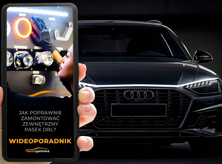 Pasek LED pod maskę Taśma SMD Światła samochodowe dzienne DRL 6000K 180 cm