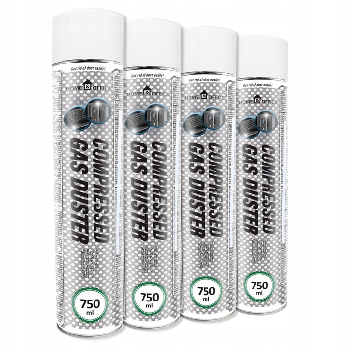 4x AABCOOLING SPRĘŻONE-POWIETRZE 750ml RURKA-15cm