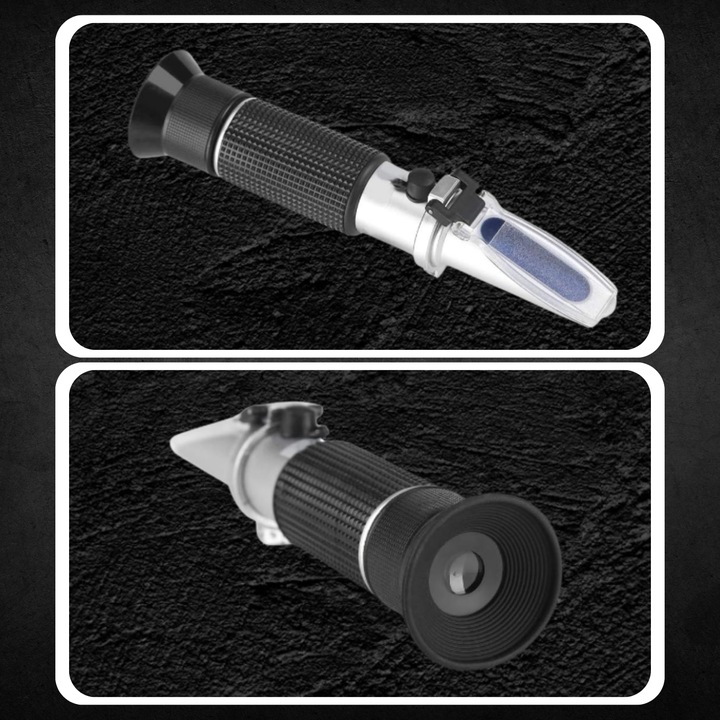 REFRAKTOMETR DO MIODU CUKROMIER + ZAWARTOŚĆ WODY KALIBRACJA MIERNIK CUKRU