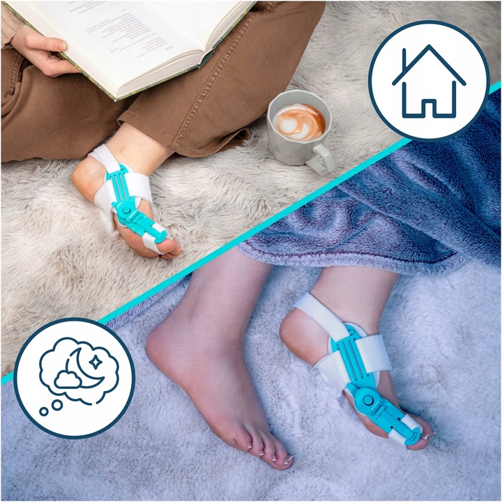 Aparat korygujący ułożenie dużego palca korektor na haluksy dzień i noc