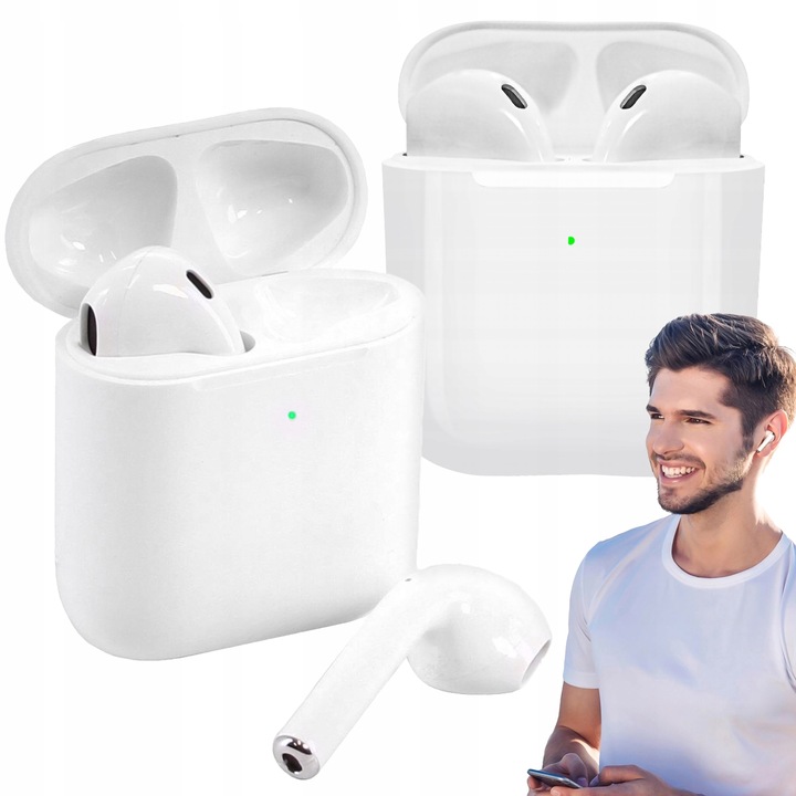 SŁUCHAWKI BEZPRZEWODOWE TWS i1000 do IOS ANDROID SPORTOWE DOUSZNE MIKROFON