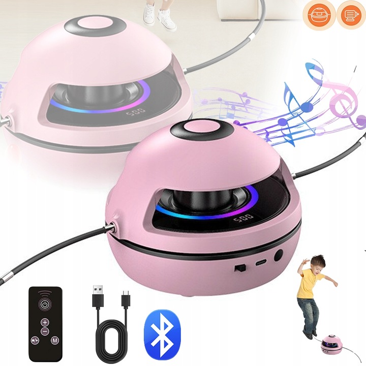 SKAKANKA MUZYCZNA INTELIGENTNA AUTOMATYCZNA DLA DZIECKA Z PILOT TRÓŻOWY