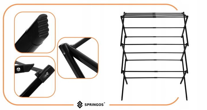 ROZSUWANA SUSZARKA NA PRANIE STOJĄCA TELESKOPOWA UBRANIA BIELIZNĘ DO DOMU