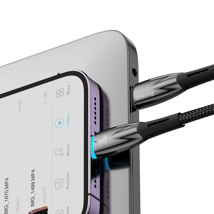 BASEUS KABEL USB-C SZYBKIE ŁADOWANIE PRZEWÓD DO LIGHTNING IPHONE PD 20W 2M