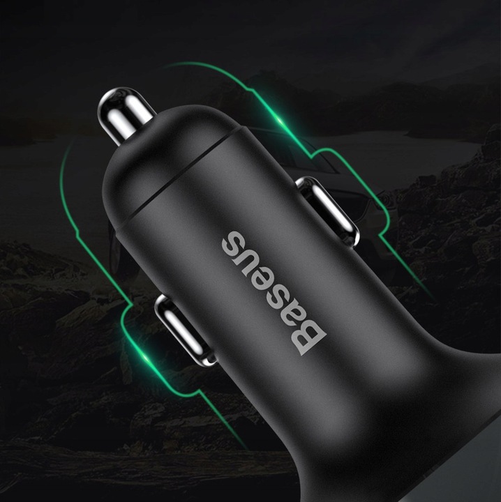 Baseus transmiter FM bluetooth ładowarka MP3 2xUSB