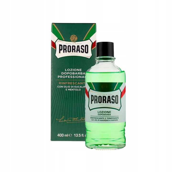 ZESTAW Proraso zestaw woda po goleniu zilona eukaliptus 400ml pompka atomiz