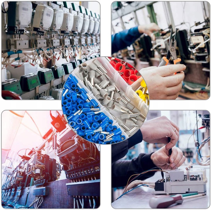 ZACISKARKA DO TULEJEK PRZEWODÓW KABLI PRASKA KONEKTORÓW 1800 SZT