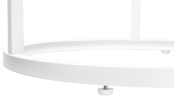 STOLIK KAWOWY OKRĄGŁY 2W1 BIAŁY MARMUR ZESTAW 2 STOLIKÓW KAWOWYCH